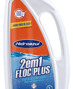 Floc Plus 2x1 Clarificante E Decantador Piscina 1l Hidroazul