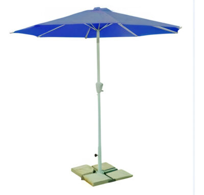 Guarda Sol Alumínio Azul Com Manivela 3m - Ronchetti