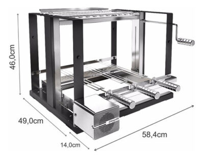 Churrasqueira Elevgrill 584 Sc Giragrill Com Motor Carbono - Imagem 2