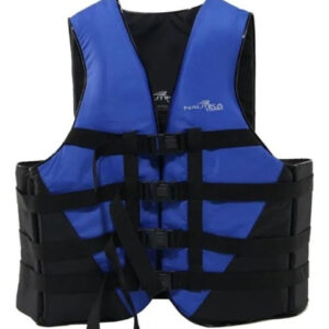 Colete Salva Vidas Coast Azul E Preto 110kg - Nautika