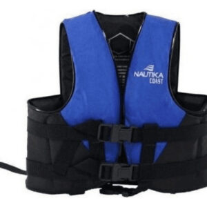 Colete Salva Vidas Coast Azul E Preto 80kg - Nautika