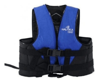 Colete Salva Vidas Coast Azul E Preto 80kg - Nautika