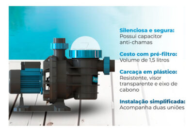 Motobomba Bmc 25 Sodramar Para Piscinas 1/4 Cv - Imagem 16