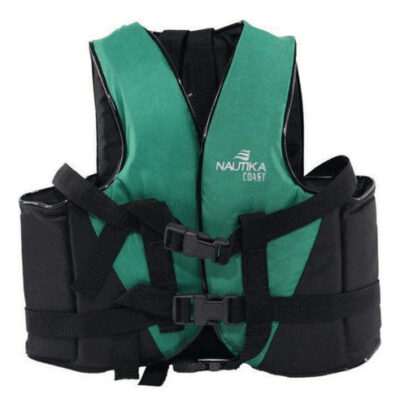 Colete Salva Vidas Coast Verde E Preto 20kg - Nautika - Imagem 2