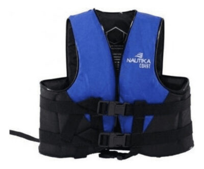 Colete Salva Vidas Coast Azul E Preto 50kg - Nautika - Imagem 2