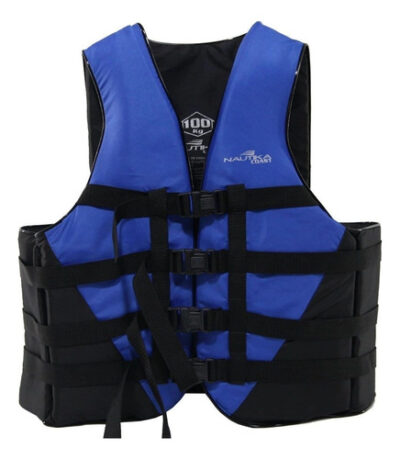 Colete Salva Vidas Coast Azul E Preto 100kg - Nautika