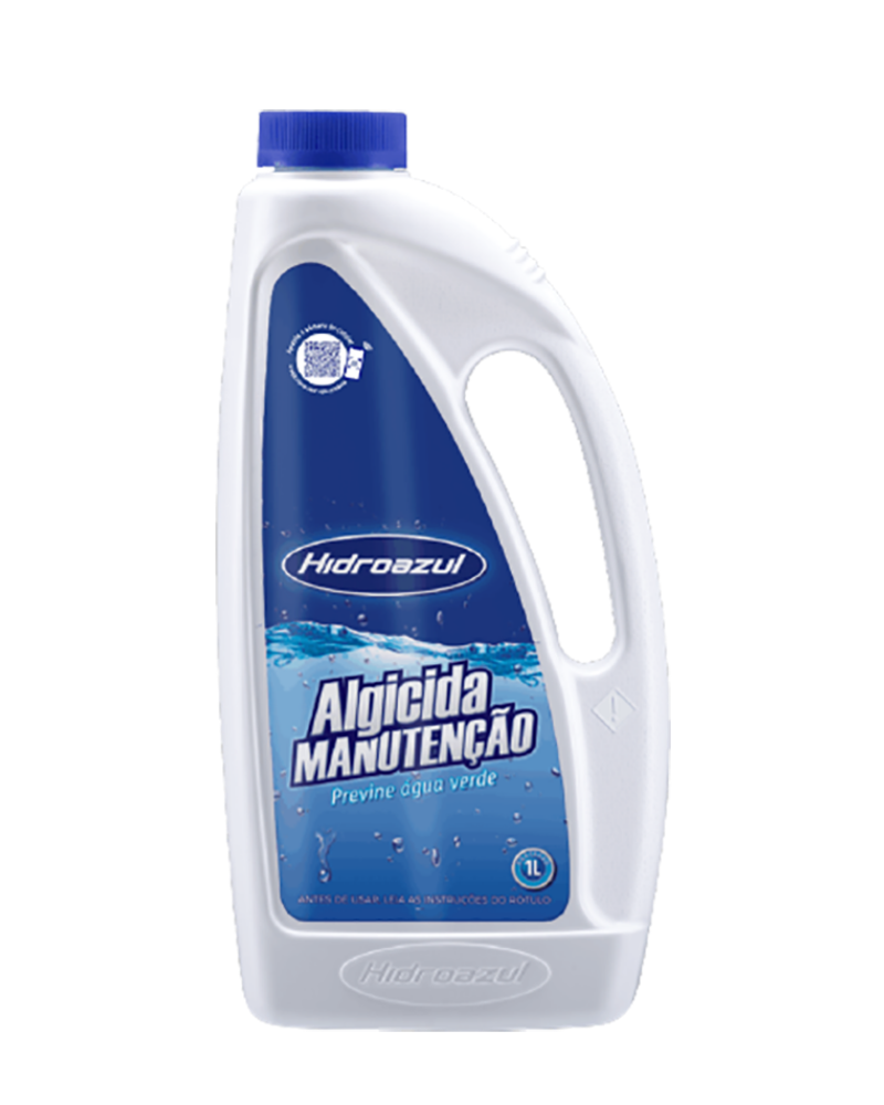Algicida Manutenção Piscina 1 Litro - Hidroazul