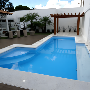 Piscina Azul Liso